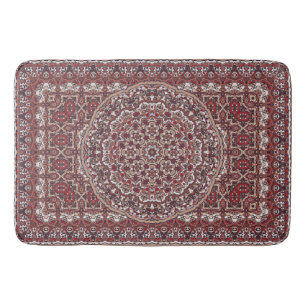 Persian colored carpet bath mat