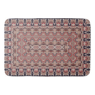Persian colored carpet bath mat