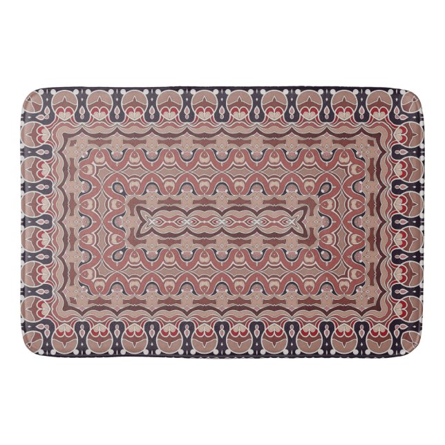 Persian colored carpet bath mat (Front)
