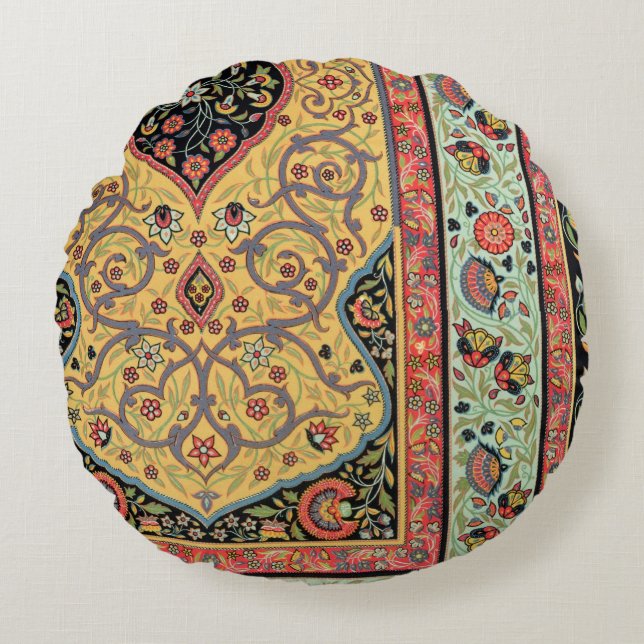 Persian Decoration, plate XXV from 'Polychrome Orn Round Pillow (Front)