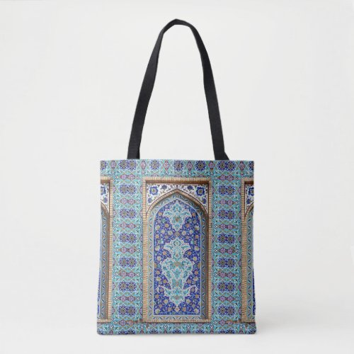 Persian elaborate tiled mural design  bag