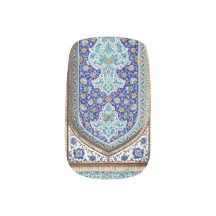 Persian elaborate tiled mural design nail art
