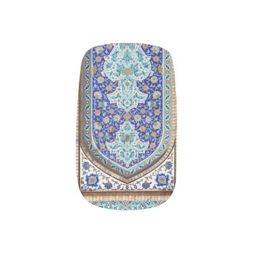 Persian elaborate tiled mural design nail art