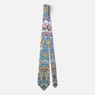 Persian elaborate tiled mural design tie