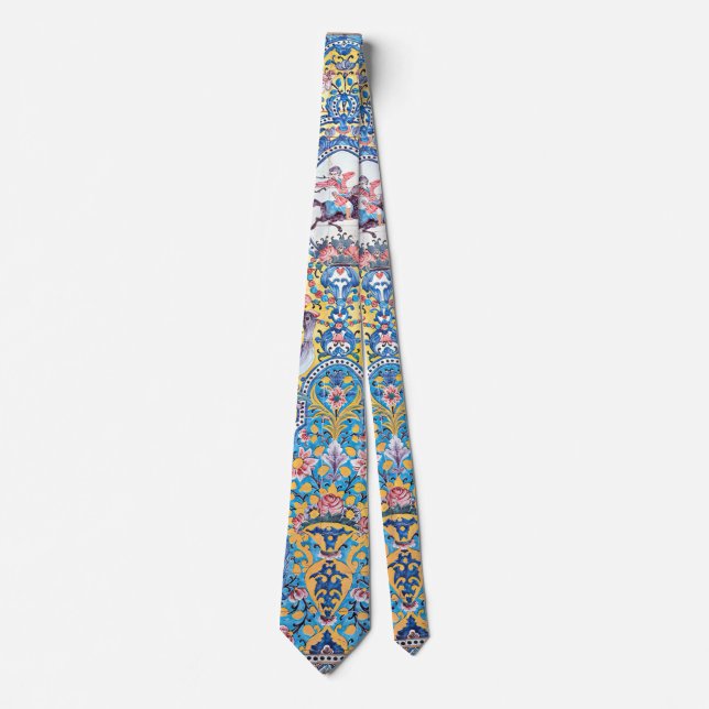 Persian elaborate tiled mural design tie (Front)