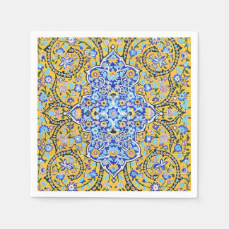 Persian elaborate tiled mural      napkin