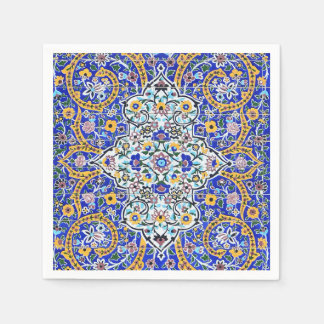 Persian elaborate tiled mural      napkins