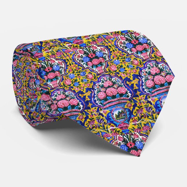 Persian elaborate tiled mural       neck tie (Rolled)