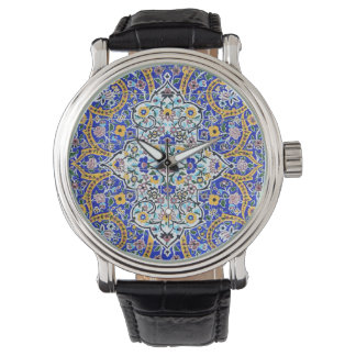 Persian elaborate tiled mural     watch