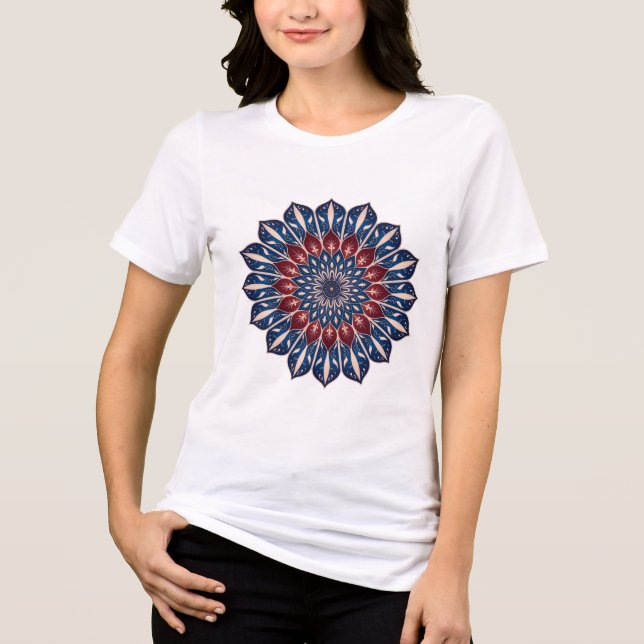 Persian Enamel Art (Minakari)T-Shirt Tri-Blend Shirt (Front)