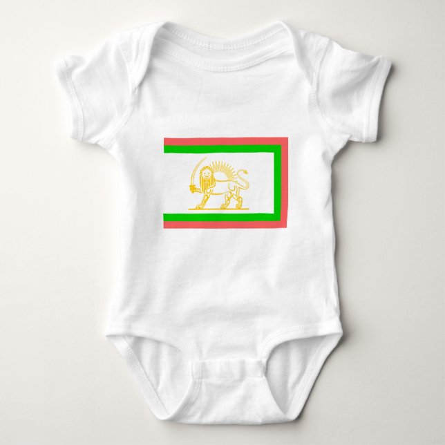 Persian Flag (1906) Baby Bodysuit (Front)