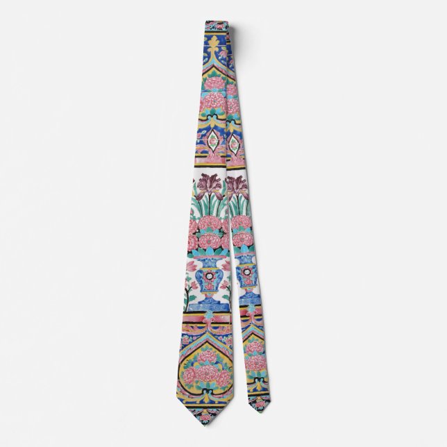 Persian floral design  neck tie (Front)
