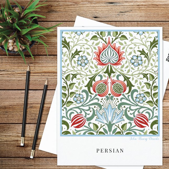 Persian Floral Pattern Henry Dearle Postcard (Creator Uploaded)