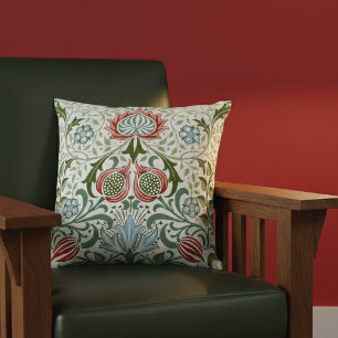 Persian Flower Motif John Dearle Throw Pillow