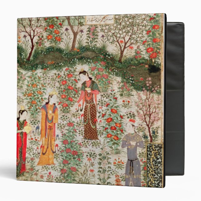Persian Garden, 15th century (w/c on paper) Binder (Front/Inside)