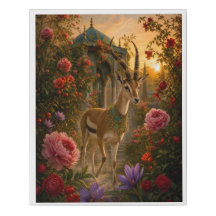 Persian Gazelle in Saffron Garden | Luxury Botanic