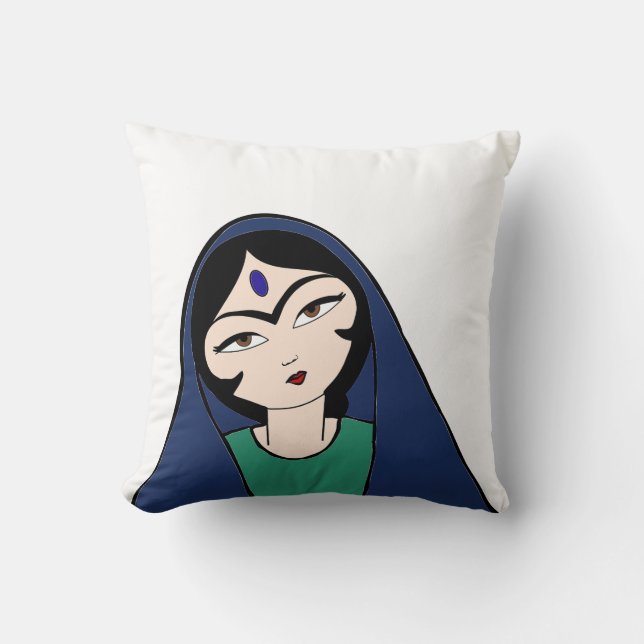 Persian girl - Persian (iran) design Throw Pillow (Front)