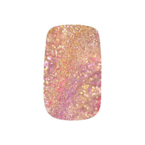 Persian Gold Sparkle Nail Color _ Minx Nail Art