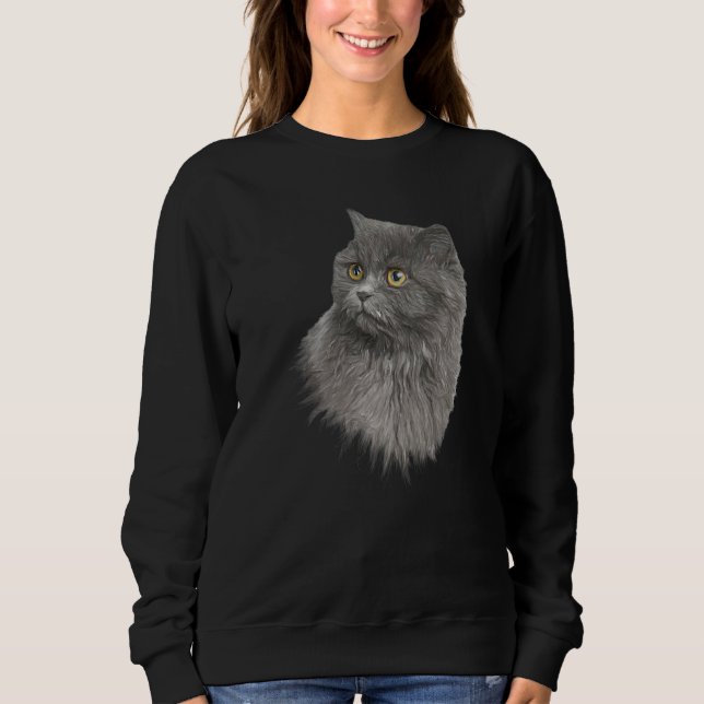Persian Gorgeous Pet Cat Breed  Kitty Fan Sweatshirt (Front)