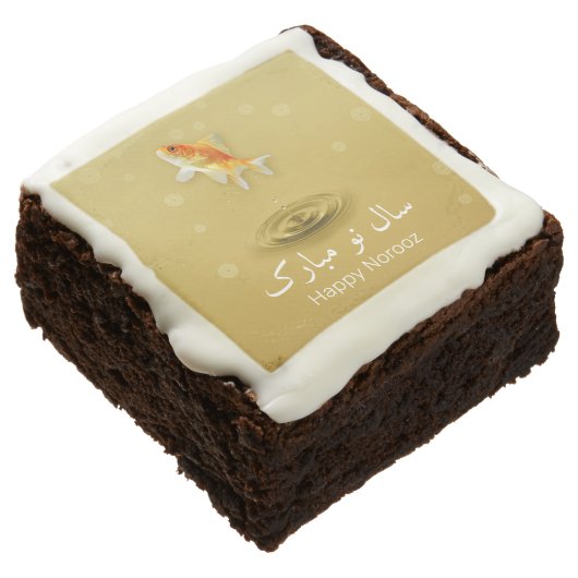 Persian Happy New Year Norooz Fish Brownie (Angled)
