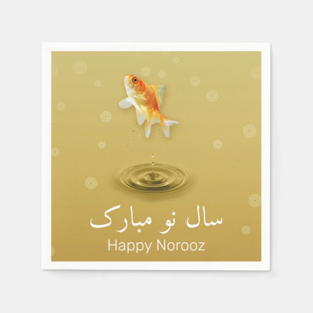 Persian Happy New Year Norooz Fish Napkins (Front)