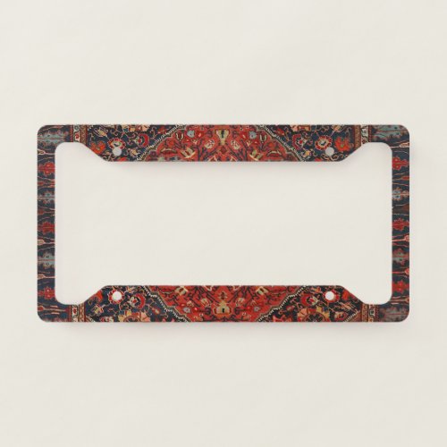 Persian Joshan Red Rusty Blue  License Plate Frame