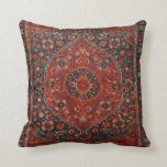 Persian Joshan Red Rusty Blue Throw Pillow<br><div class="desc">Persian Joshan Red Rusty Blue</div>