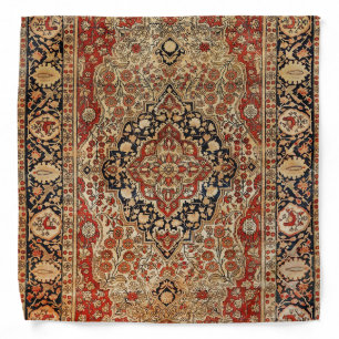 Persian Kashan Burnt Orange Yellow  Bandana