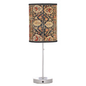 Persian Kashan Burnt Orange Yellow  Table Lamp (Back)