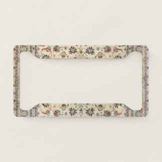 Persian Kashan Dusty Baby Blue License Plate Frame