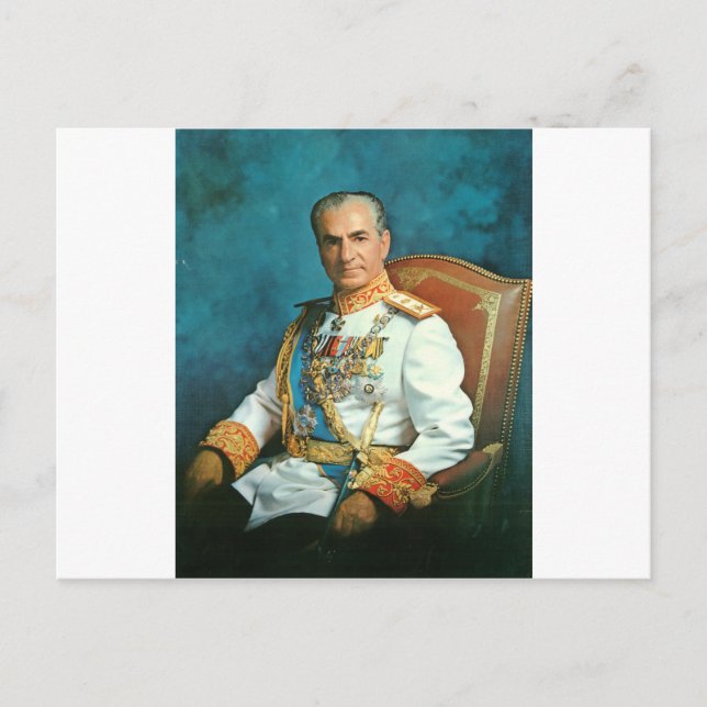 Persian King Mohammad Reza Shah Pahlavi Postcard (Front)