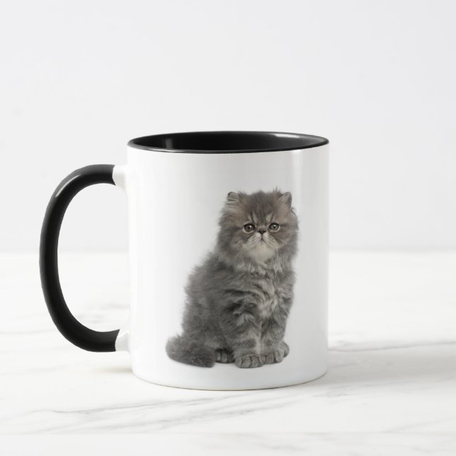 Persian Kitten (2 months old) sitting Mug (Left)