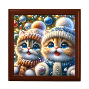 "Persian Kittens’ Christmas Delight" Keepsake Gift Box