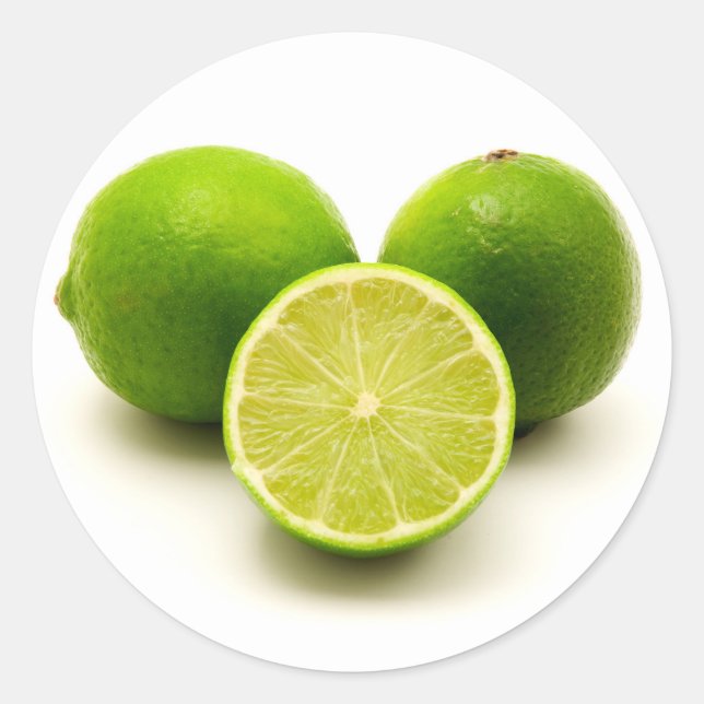 Persian lime classic round sticker (Front)