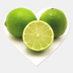 Persian lime heart sticker