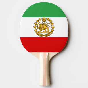 Persian Lion And Sun Flag Crown Pahlavi Monarchy Ping Pong Paddle