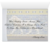 Persian Lion - Glazed Brick, Istanbul Cards (Inside Horizontal (Bottom))