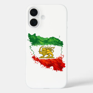 Persian Lion & Sun iPhone 16 Case Iran Map Phone