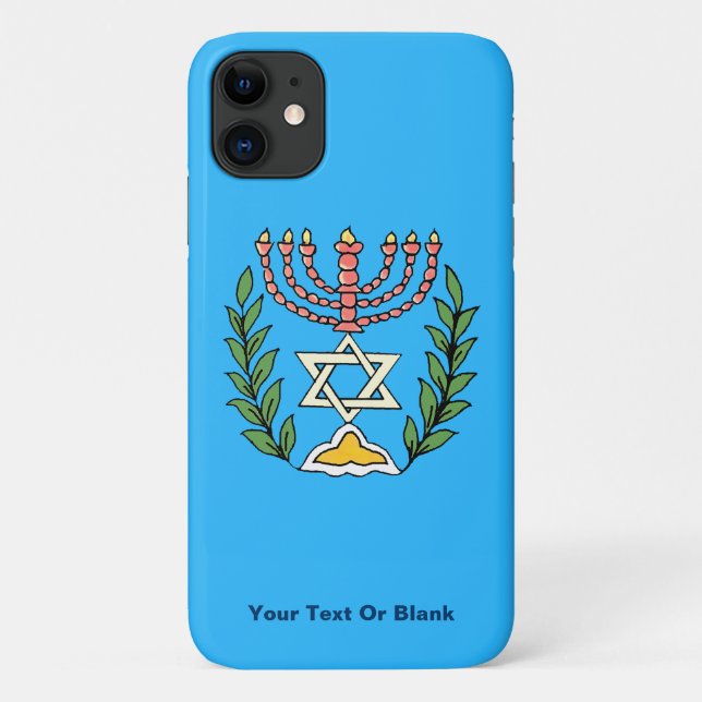 Persian Magen David Menorah Case-Mate iPhone Case (Back)