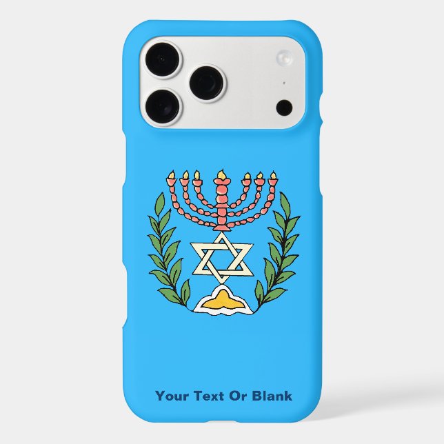 Persian Magen David Menorah Case-Mate iPhone Case (Back)