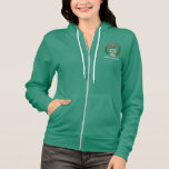 Persian Magen David Menorah Hoodie<br><div class="desc">This image was adapted from an antique Persian Jewish tile and features a menorah with a Magen David (Star of David) framed by olive branches.  The imperfections of the original,  hand-painted image have been preserved.</div>