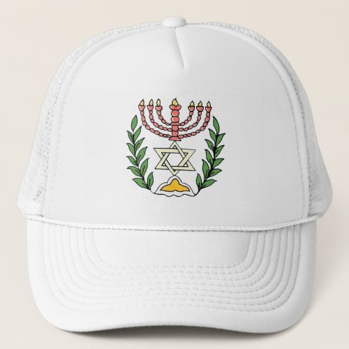 Persian Magen David Menorah Trucker Hat