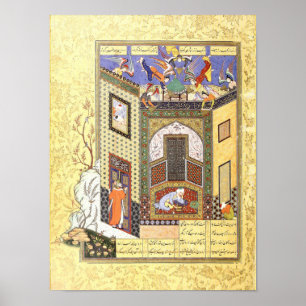 Persian Miniature: A Vision of Angels Poster