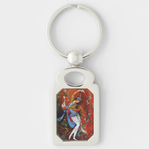 Persian Miniature Dancing Nymph Keychain