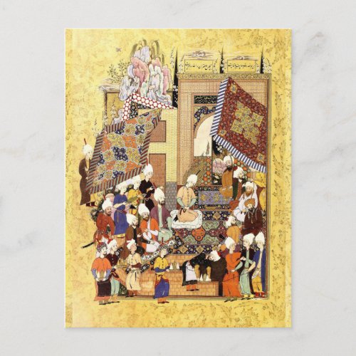 Persian Miniature Yusuf and Zulaykhas Wedding Postcard