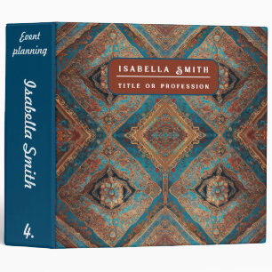 Persian Modern Beautiful Old Pattern Collection 3 Ring Binder