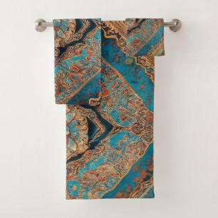 Persian Modern Beautiful Old Pattern Collection Bath Towel Set