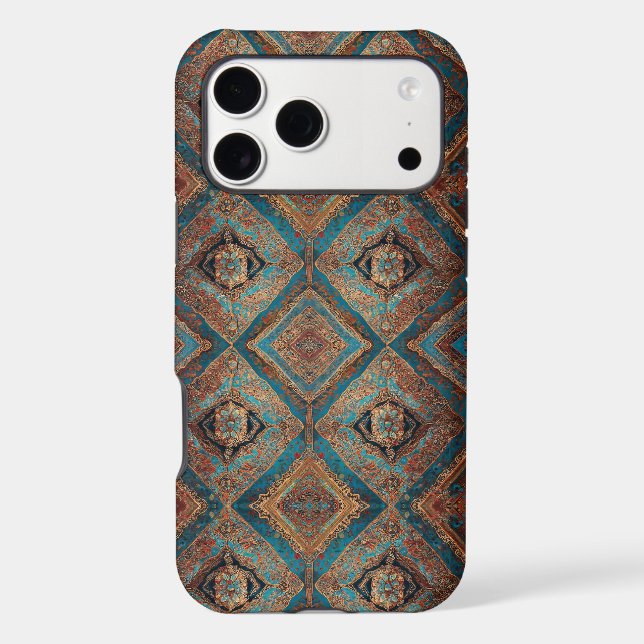 Persian Modern Beautiful Old Pattern Collection Iphone Case (Back)
