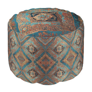 Persian Modern Beautiful Old Pattern Collection Pouf