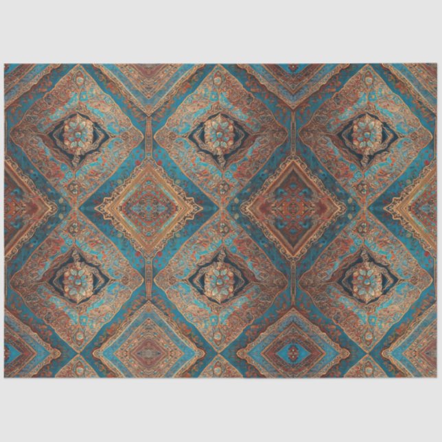 Persian Modern Beautiful Old Pattern Collection Tissue Paper (Front)